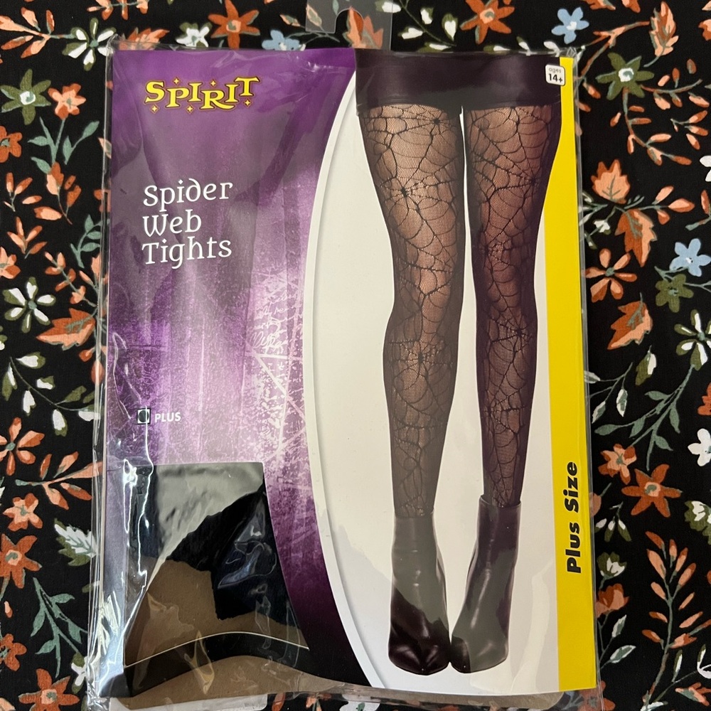 Spirit Black Spider Web Tights